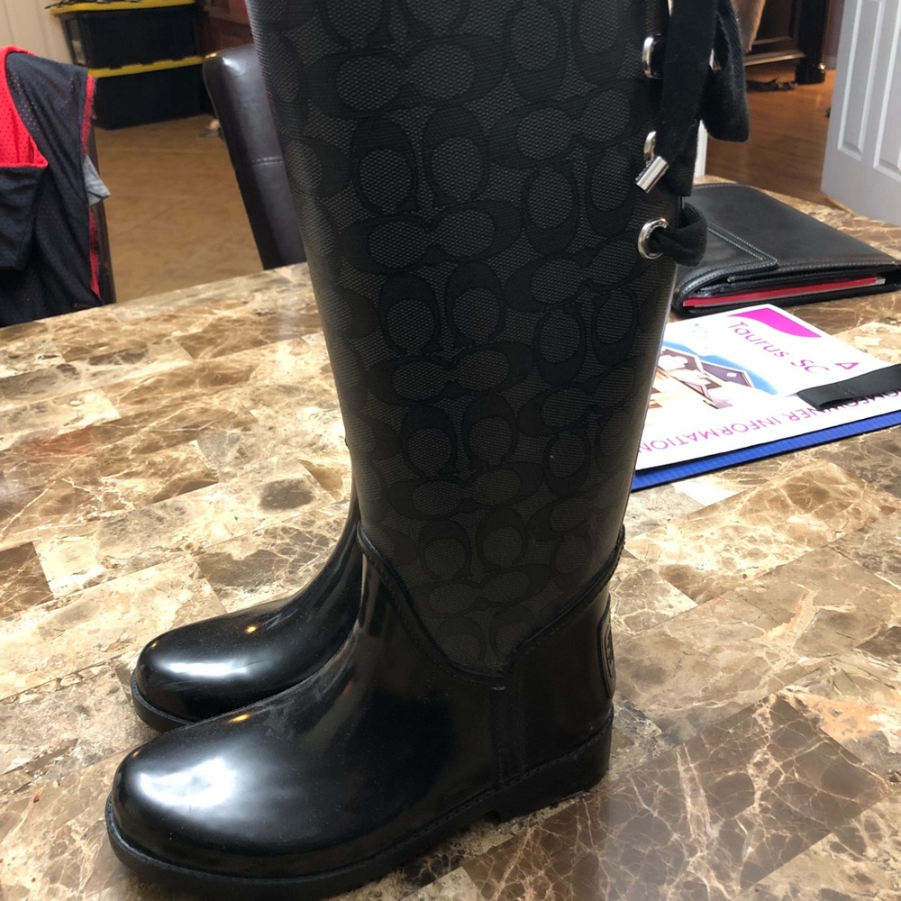 Coach rain boots